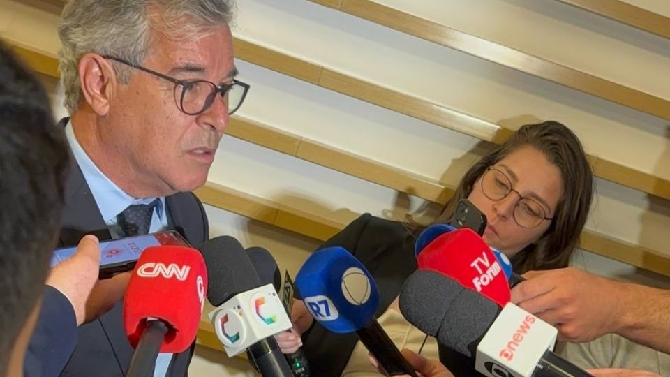 Jorge Viana em entrevista durante Fórum Econômico Brasil-Portugal