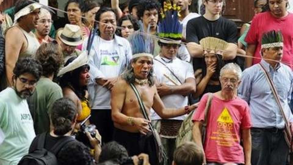 José Guajajara, líder indígena da Aldeia Maracanã: “A aldeia é um patrimônio imaterial, e nisso não se mexe'. (Foto: Divulgação/Percurso da Cultura)
