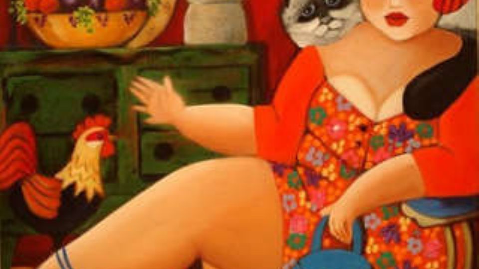 Quadro da artista Mara Siaca (Reprodução)