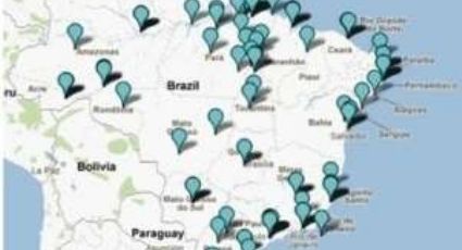 Mapa mostra a assessoria jurídica e advocacia popular no Brasil