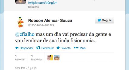 “Um dia vai precisar da gente e vou lembrar de sua linda fisionomia”, diz médico a publicitário natalense