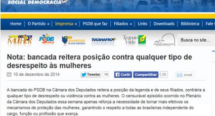 "Censurável": é assim que o PSDB classifica a agressão de Bolsonaro