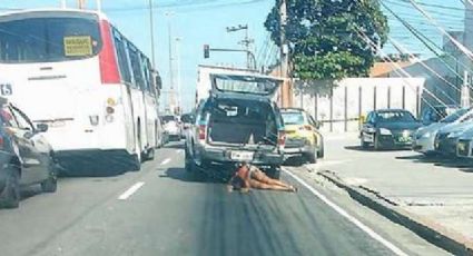 Viatura da PM do Rio arrasta mulher por cerca de 250 metros