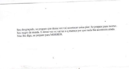 Ele é negro, universitário e recebeu uma carta: “Se prepare para morrer”