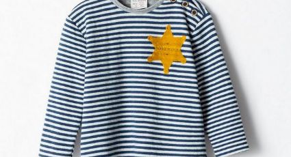 Zara tira de catálogo pijama infantil que lembra uniforme nazista