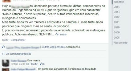 "Não é estupro, é sexo surpresa"