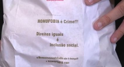 Indignado, empresário divulga mensagens contra homofobia em sacos de pão