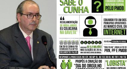 Ativistas fazem campanha contra Eduardo Cunha na presidência da Câmara