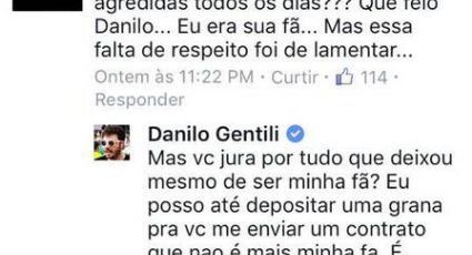 Danilo Gentili ofende seguidora no Facebook: "Arrombada"