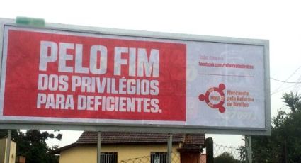 Campanha pede redução de direitos de pessoas com deficiência