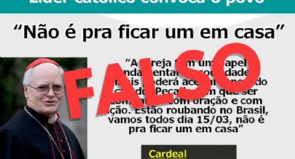 Dom Odilo Scherer desmente apoio aos atos contra Dilma Rousseff