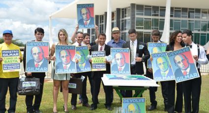 Mais um protesto contra Gilmar Mendes pede fim de doação empresarial a campanhas