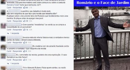 Romário parte para o ataque e faz repórteres da Veja saírem do Facebook