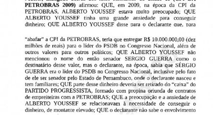 Novo delator da Lava Jato confirma propina de R$ 10 milhões a ex-presidente do PSDB