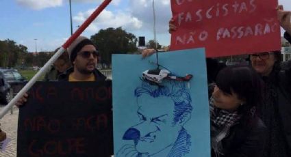 Depois de Serra, Aécio é alvo de protestos em Portugal