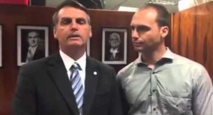 Pego na mentira: filho de Bolsonaro também cuspiu em Jean Wyllys