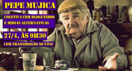 Mujica fala a blogueiros e mídias alternativas. Acompanhe ao vivo