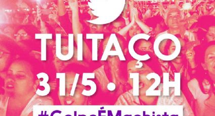 Manifestantes promovem tuitaço com a hashtag #?GolpeÉMachista