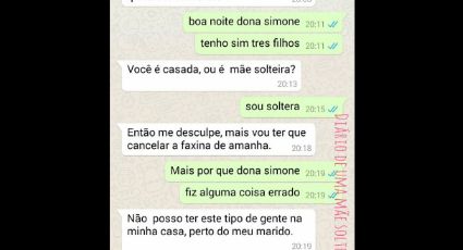 Faxineira é demitida por ser mãe e solteira: "Não posso aceitar esse tipo de gente na minha casa"