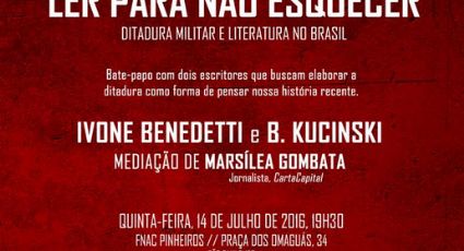 “Ler para não esquecer”: debate em SP fala sobre literatura e ditadura militar no Brasil