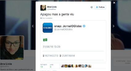 Jornalismo? O Globo comemora no Twitter após votação do impeachment