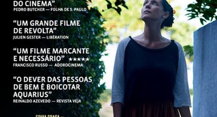 'Aquarius' provoca ao usar frase de Reinaldo Azevedo em cartaz de promoção do filme