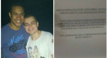 Novos em condomínio do RJ, casal gay é alvo de homofobia em carta de moradores: "Gente de cor e afeminada"