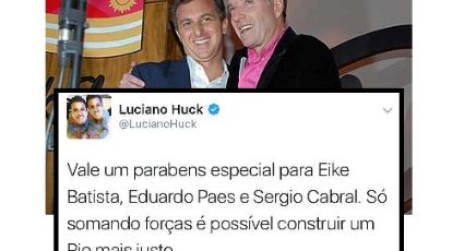 Internautas criticam tuítes de Huck elogiando Eike Batista