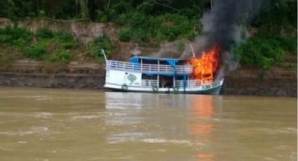 Barco do Instituto Chico Mendes é incendiado em novo ataque em Humaitá