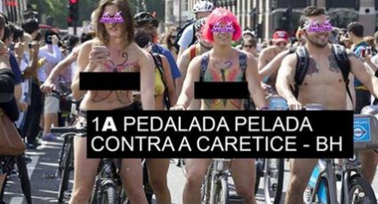 Ciclistas de BH vão pedalar nus contra a "caretice" e os ataques à liberdade artística