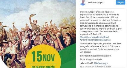 Líder do governo posta imagem da Independência para comemorar Proclamação da República