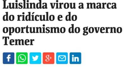 Jean Wyllys critica Elio Gaspari por transformar Luislinda em ridículo do governo Temer