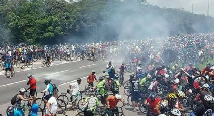 O dia em que a PM paulista usou o Choque, bombas e jatos d'água para impedir ciclistas de pedalar