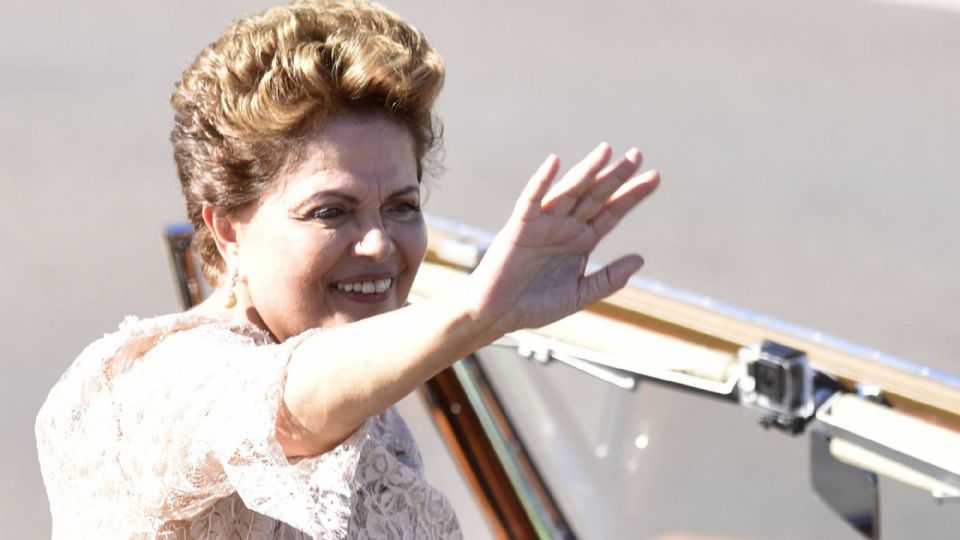 Brasilia 01-01-2015. Presidente Dilma Roussef durante cerimonia de posse no Palacio do Planalto. Foto de Cadu Gomes/ Fotos Publicas
