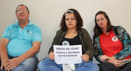 Há 24 horas em greve de fome, camponeses passam a noite na Câmara em protesto contra a reforma da Previdência