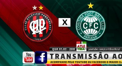 Insatisfeitos com a Globo, Atlético e Coritiba vão transmitir clássico via redes sociais