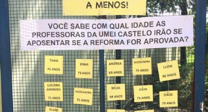 Em protesto contra a Reforma da Previdência, professoras divulgam com que idade irão se aposentar