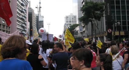 Em ato, professores da rede municipal de São Paulo reafirmam posição contra reforma da Previdência