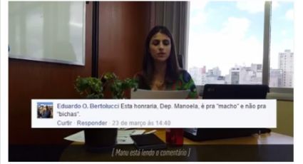 Em vídeo, Manuela D'Ávila rebate ataques de internautas a Jean Wyllys