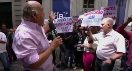 Manifestantes invadem link da Globo ao vivo em protesto contra terceirização