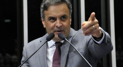 Aécio discursa na tribuna do Senado, culpa Joesley e é aplaudido por senadores