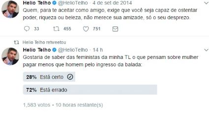 Procurador da República faz enquete provocando feministas no twitter