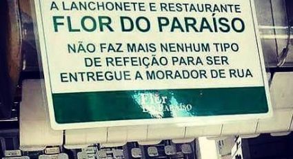 Internautas distribuirão alimentos em frente à lanchonete "Flor do Paraíso"