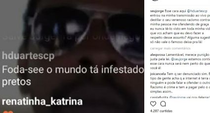 Seu Jorge sofre ataque racista e pergunta o que fazer: 'só não vale o deixa pra lá'