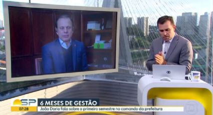 Doria leva saraivada de críticas no Bom Dia São Paulo e é cortado antes de responder