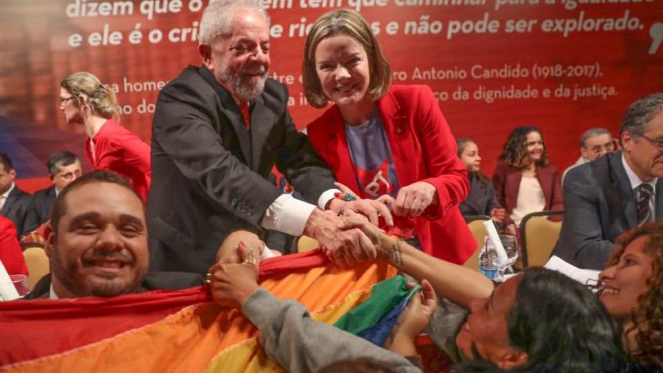 Lula e Gleisi Hoffmann (Foto: Ricardo Stuckert)