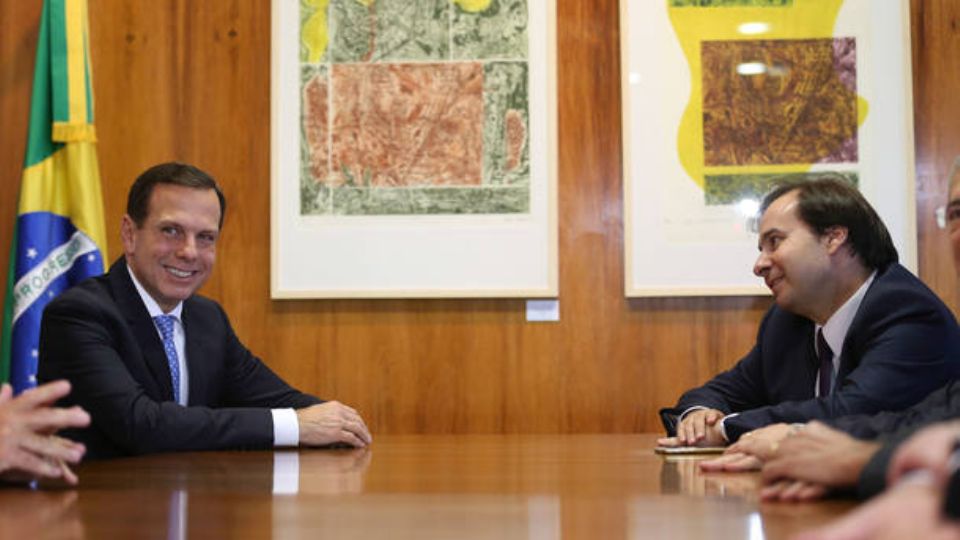 BRASILIA/DF 25-10-2016 NACIONAL MAIA DORIA O prefeito eleito de São Paulo, João Doria, se reúne com o presidente da Câmara, Rodrigo Maia Fabio Rodrigues Pozzebom/Agencia Brasil