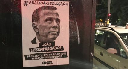 MBL cola cartazes em São Paulo desancando Doria: “João Desempregador”