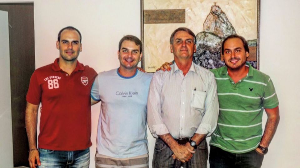 Eduardo, Flávio, Jair e Carlos Bolsonaro (Reprodução/ Flickr)