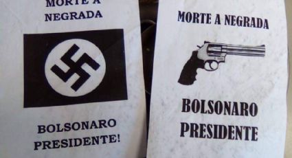 Cartazes com “Morte à negrada” e “Bolsonaro presidente” são encontrados em Porto Alegre